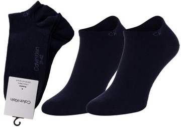 CALVIN KLEIN SKARPETKI STOPKI 2 PARY NAVY r. 39-42
