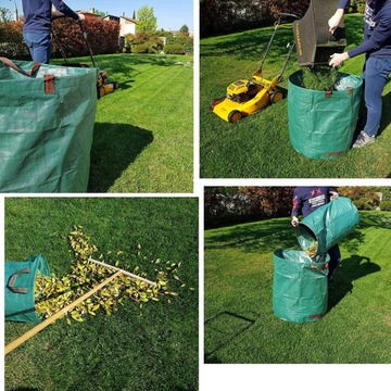 САДОВАЯ СУМКА БОЛЬШАЯ МУСОРНАЯ МЕШКА 120 Л С РУЧКАМИ МНОГОФУНКЦИОНАЛЬНАЯ