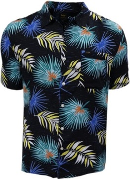 LEE KOSZULA RELAXED FIT resort shirt kwiaty M