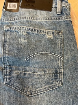 Spodnie jeansy męskie G-STAR RAW niebieskie W31L32