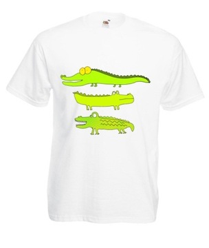 KOLOROWE KOSZULKI KROKODYL ALIGATOR WZORY