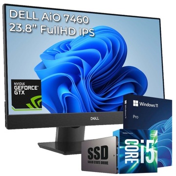 Gamingowy AiO DELL 7460 i5 8gen 16/512 SSD GTX 1050 24