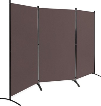 Parawan 3 panelowy 260*183 cm (kawowy)