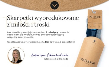 Skarpetki dziecięce 3Kamido OUTDOOR wełna merino szaro - pomarańczowe 23-26
