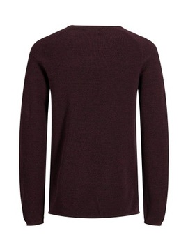 Jack&Jones Sweter 12157321 Bordowy Regular Fit