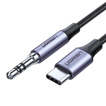 Kabel Audio Mini Jack AUX - USB-C 1m Huawei Xiaomi Honor One Plus + Inne