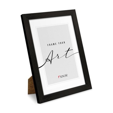 Czarna ramka na zdjęcie 21x29,7 cm, foto rama A4 elegancka matowa klasyczna