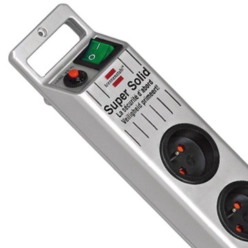 Удлинитель, удлинитель, серебро, 8 розеток, 2,5 кабеля, сертификат CE