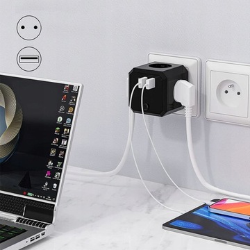 РОЗЕТКИ CUBE РОЗЕТКИ CUBE с 2x USB, USB-C 7-в-1