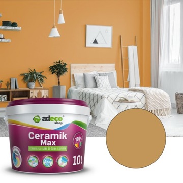 Farba do ścian zmywalna kolor MUSZTARDOWY 10L
