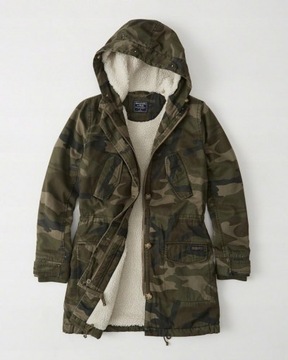 Abercrombie&Fitch kurtka 38 M camo parka moro 1050 zł !\