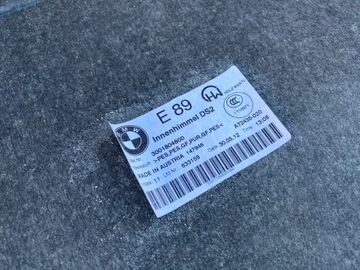 ПОТОЛКА BMW Z4 E89 М-ПАКЕТ