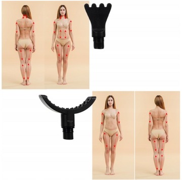 МАССАЖНЫЙ ПИСТОЛЕТ Вибрирующий массажер для спины Strong Body + 12 НАКОНЕЧНИКОВ