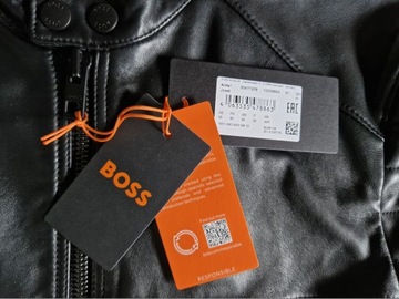 HUGO BOSS JOSET KURTKA SKÓRZANA RAMONESKA MĘSKA 50/M/L ORYGINALNA