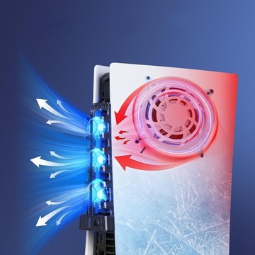 ОХЛАЖДАЮЩИЙ ВЕНТИЛЯТОР PS5 С 3-мя ВЕНТИЛЯТОРАМИ, НИЗКИЙ ШУМ