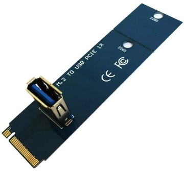 Adapter Przejściówka M.2 do USB PCIe 1X Riser