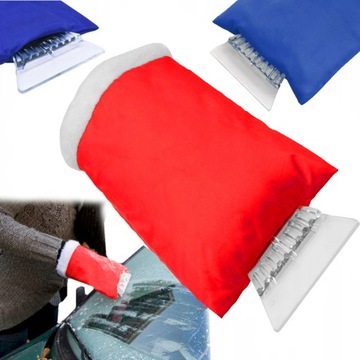 SKROBACZKA DO SZYB Z RĘKAWICA SZEROKA SAMOCHODOWA DO ODŚNIEŻANIA SKROBANIA