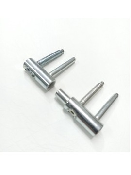 Zawias drzwi drewnianych 16 mm regulowana srebrny