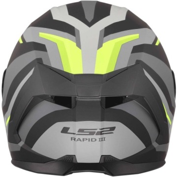 Шлем LS2 FF820 RAPID III HYPER MATT BLACK YELLOW серо-желтый Размер XL