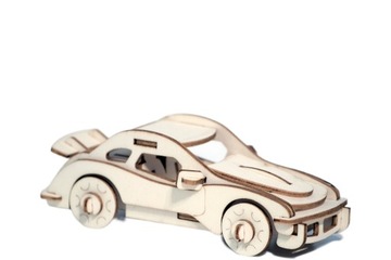 Model Samochód, drewniane puzzle 3D składanka