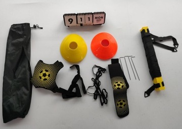 Лестница для координационного тренинга до 6 м + ГРИБНЫЕ КОНУСЫ 12 шт. Футболист