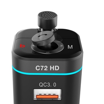 Transmiter FM Bluetooth 5.0 ładowarka QC 4.0 PD20W