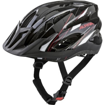 Велосипедный шлем Alpina MTB17 Черный-Белый-Красный 58-61