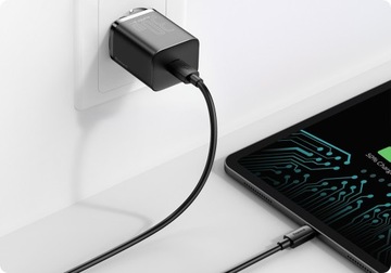 BASEUS SZYBKA ŁADOWARKA SIECIOWA DO TELEFONU ZASILACZ USB-C TYP-C 30W PD QC