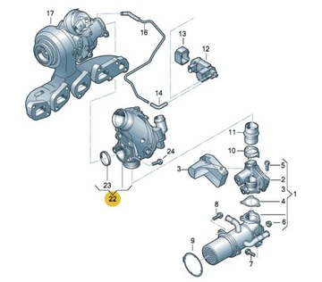 HRDLO TURBO AUDI A4 2.0 TDI 10-