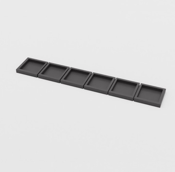 Tray 1x6 - Adapter - ToW - Minifaktura - Infantry - 20x20mm to 25x25mm