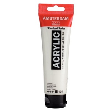 FARBA AKRYLOWA 120ML TALENS AMSTERDAM 105 T. WHITE