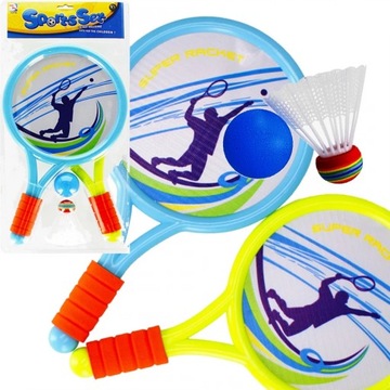 PALETKI RAKIETKI BADMINTON TENIS LOTKA PIŁKA