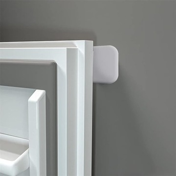 РУЧКА ДВЕРНАЯ ОТМЫЧКА САМОКЛЕЯЩАЯСЯ НА СТЕНУ БЕЛАЯ 4,5см 1шт.