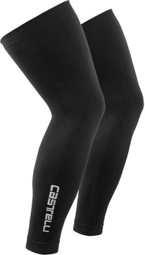 Nogawki rowerowe bezszwowe ocieplacze na nogi CASTELLI Pro L/XL czarny