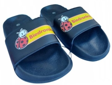 KLAPKI - BIEDRONKA FAN COLLECTION CZARNE ROZ. 36