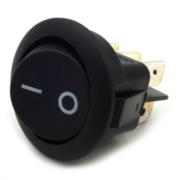 Przełącznik włącznik stycznik okrągły kołyskowy 0 - 1