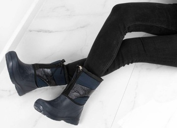 ТЕМНО-СИНИЕ СНЕЖНЫЕ БОТИНКИ 41