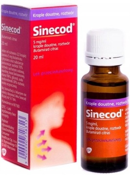 Sinecod krople doustne dla dzieci 5 mg/ml 20ml