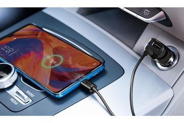 Автомобильное зарядное устройство для телефона USB type-C + USB