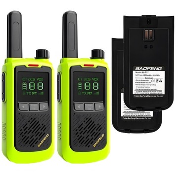 ŁOKI TOKI WALKIE TALKIE DLA DZIECI KRÓTKOFALÓWKA PMR WBUDOWANA BATERIA