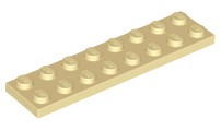 LEGO 3034 PŁYTKA 2x8 piaskowa NOWA (2g)