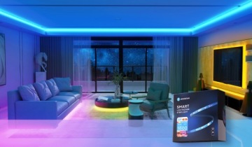 Wi-Fi Bluetooth RGBW Светодиодная лента 5 м БЛОК ПИТАНИЯ КОНТРОЛЛЕРА