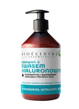 Bioelixire Szampon z kwasem hialuronowym 500ml wzbogacony biofermentem