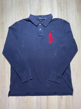 Koszulka Longsleeve Polo Ralph Lauren Big Logo granatowa XL