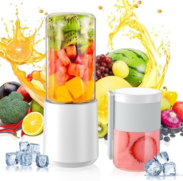 Przenośny blender EUJAM, ekspres do smoothie, 400 ml, biały