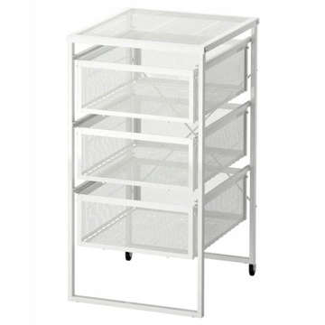 SZAFKA KOMODA NA KÓŁKACH IKEA LENNART Z TRZEMA SZUFLADAMI ORGANIZER BIUROWY
