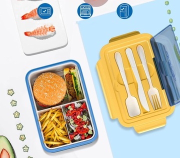 ЛАНЧБОК С ОТДЕЛЕНИЯМИ БОЛЬШОЙ КОНТЕЙНЕР ДЛЯ ЗАВТРАКА