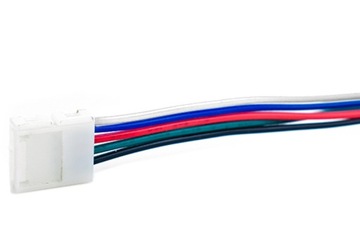 РАЗЪЕМ СВЕТОДИОДНОГО КАБЕЛЯ ДЛЯ СВЕТОДИОДНОЙ ЛЕНТЫ RGB+W 10мм 5PIN