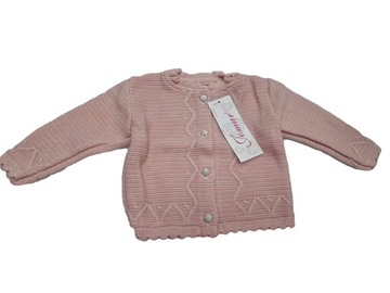 SWETER SWETEREK DLA DZIEWCZYNKI RÓŻOWY JOMAR