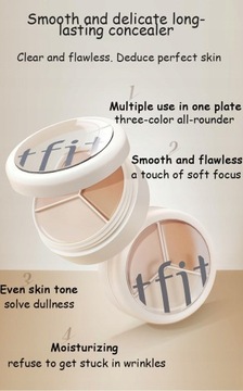 3g TFIT 3-color Concealer Palette Professional